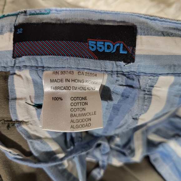 Fifty Five DSL [55DSL] Mens Rare Cargo Shorts Size 32 - Picture 7 of 16